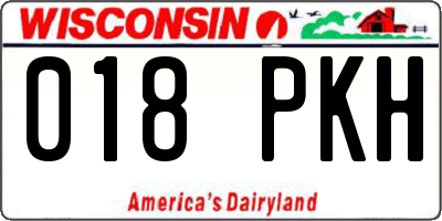 WI license plate 018PKH