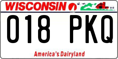 WI license plate 018PKQ