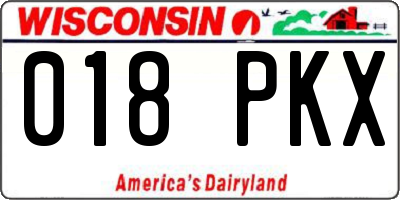 WI license plate 018PKX