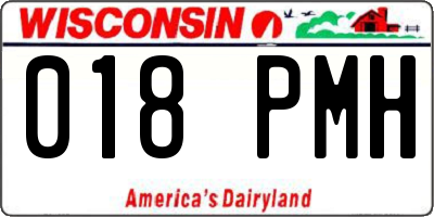 WI license plate 018PMH