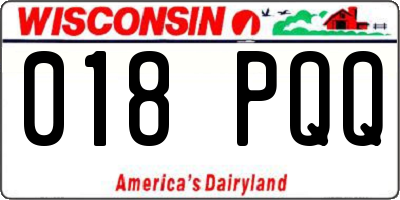 WI license plate 018PQQ