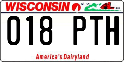 WI license plate 018PTH