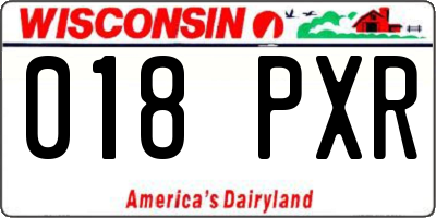 WI license plate 018PXR