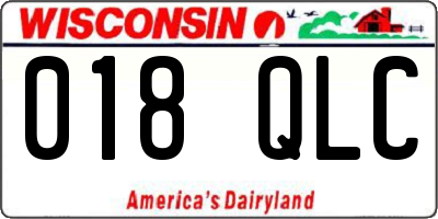 WI license plate 018QLC
