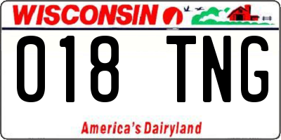 WI license plate 018TNG