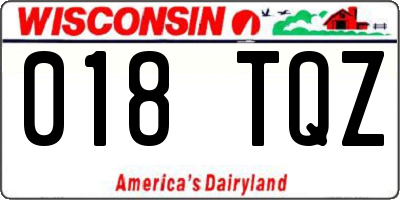 WI license plate 018TQZ