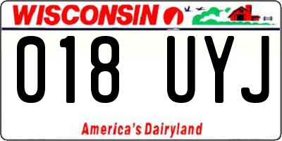 WI license plate 018UYJ