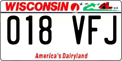WI license plate 018VFJ