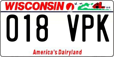 WI license plate 018VPK