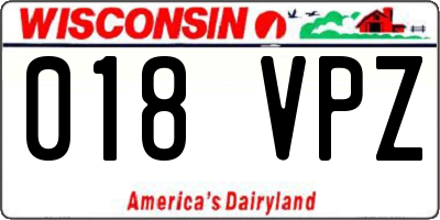 WI license plate 018VPZ