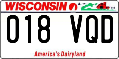 WI license plate 018VQD