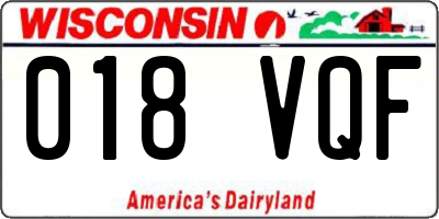 WI license plate 018VQF