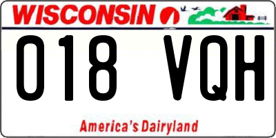 WI license plate 018VQH