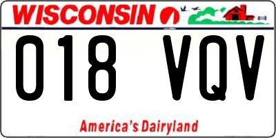 WI license plate 018VQV
