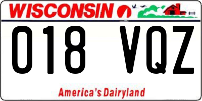 WI license plate 018VQZ