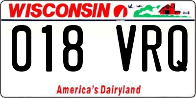 WI license plate 018VRQ
