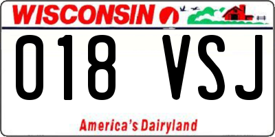 WI license plate 018VSJ