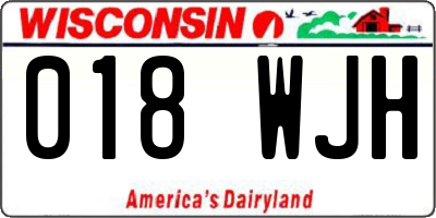 WI license plate 018WJH