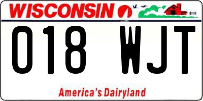 WI license plate 018WJT