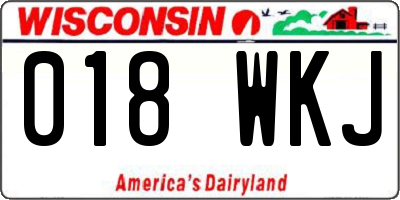 WI license plate 018WKJ