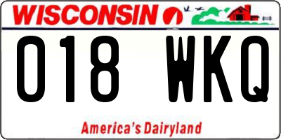 WI license plate 018WKQ