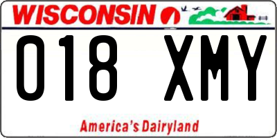 WI license plate 018XMY
