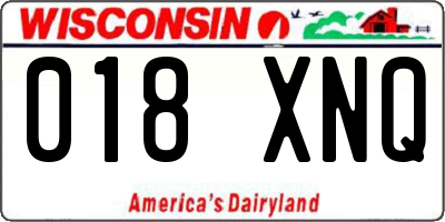 WI license plate 018XNQ