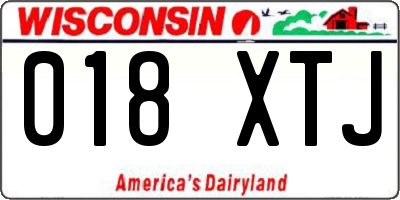WI license plate 018XTJ