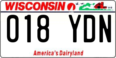 WI license plate 018YDN