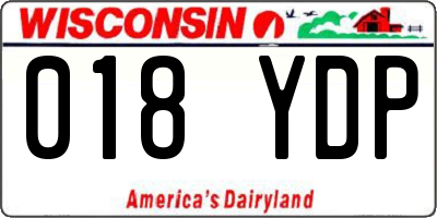 WI license plate 018YDP