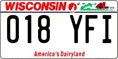 WI license plate 018YFI