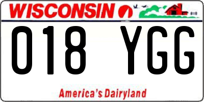 WI license plate 018YGG