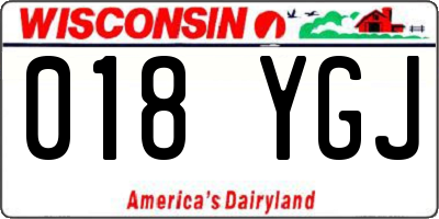 WI license plate 018YGJ