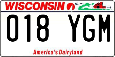 WI license plate 018YGM