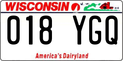 WI license plate 018YGQ