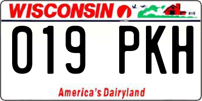 WI license plate 019PKH