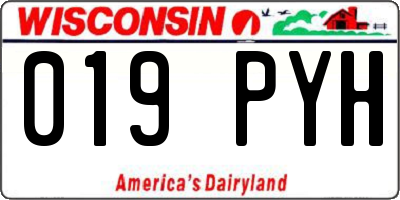 WI license plate 019PYH
