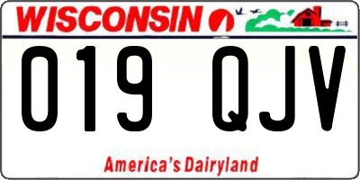 WI license plate 019QJV