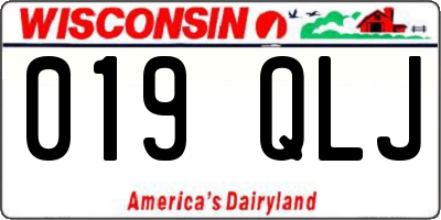 WI license plate 019QLJ