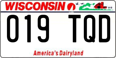 WI license plate 019TQD