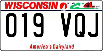 WI license plate 019VQJ