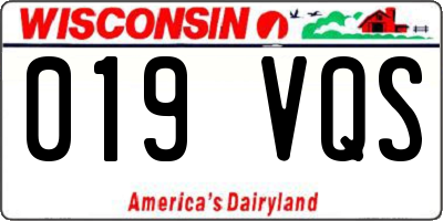 WI license plate 019VQS