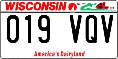 WI license plate 019VQV