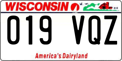 WI license plate 019VQZ