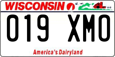 WI license plate 019XMO