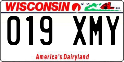 WI license plate 019XMY