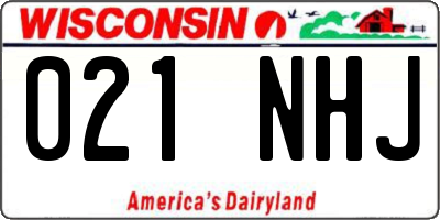 WI license plate 021NHJ