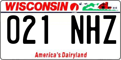 WI license plate 021NHZ