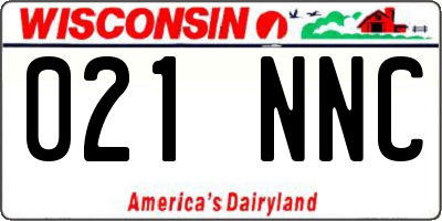 WI license plate 021NNC