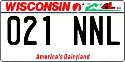 WI license plate 021NNL